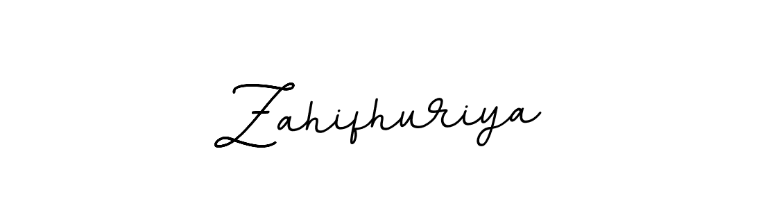 Make a beautiful signature design for name Zahifhuriya. With this signature (BallpointsItalic-DORy9) style, you can create a handwritten signature for free. Zahifhuriya signature style 11 images and pictures png