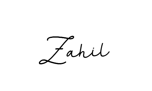 Use a signature maker to create a handwritten signature online. With this signature software, you can design (BallpointsItalic-DORy9) your own signature for name Zahil. Zahil signature style 11 images and pictures png