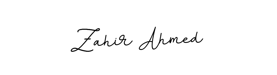 Zahir Ahmed stylish signature style. Best Handwritten Sign (BallpointsItalic-DORy9) for my name. Handwritten Signature Collection Ideas for my name Zahir Ahmed. Zahir Ahmed signature style 11 images and pictures png