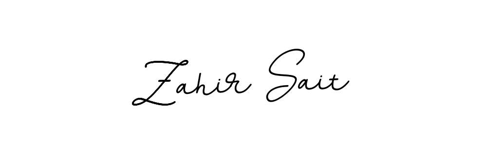 Create a beautiful signature design for name Zahir Sait. With this signature (BallpointsItalic-DORy9) fonts, you can make a handwritten signature for free. Zahir Sait signature style 11 images and pictures png