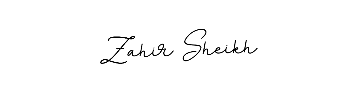 Use a signature maker to create a handwritten signature online. With this signature software, you can design (BallpointsItalic-DORy9) your own signature for name Zahir Sheikh. Zahir Sheikh signature style 11 images and pictures png