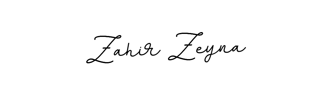 Make a beautiful signature design for name Zahir Zeyna. With this signature (BallpointsItalic-DORy9) style, you can create a handwritten signature for free. Zahir Zeyna signature style 11 images and pictures png