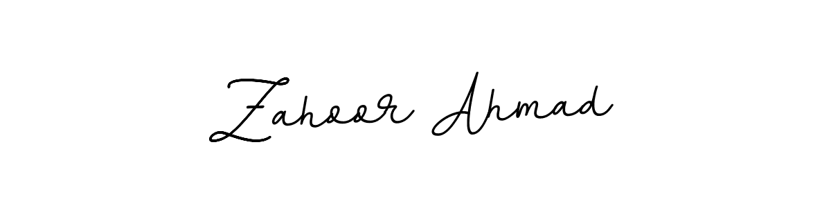 Use a signature maker to create a handwritten signature online. With this signature software, you can design (BallpointsItalic-DORy9) your own signature for name Zahoor Ahmad. Zahoor Ahmad signature style 11 images and pictures png