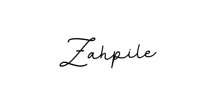 Create a beautiful signature design for name Zahpile. With this signature (BallpointsItalic-DORy9) fonts, you can make a handwritten signature for free. Zahpile signature style 11 images and pictures png