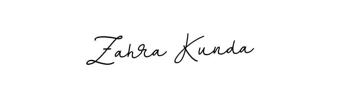 Design your own signature with our free online signature maker. With this signature software, you can create a handwritten (BallpointsItalic-DORy9) signature for name Zahra Kunda. Zahra Kunda signature style 11 images and pictures png