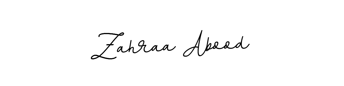 How to make Zahraa Abood name signature. Use BallpointsItalic-DORy9 style for creating short signs online. This is the latest handwritten sign. Zahraa Abood signature style 11 images and pictures png