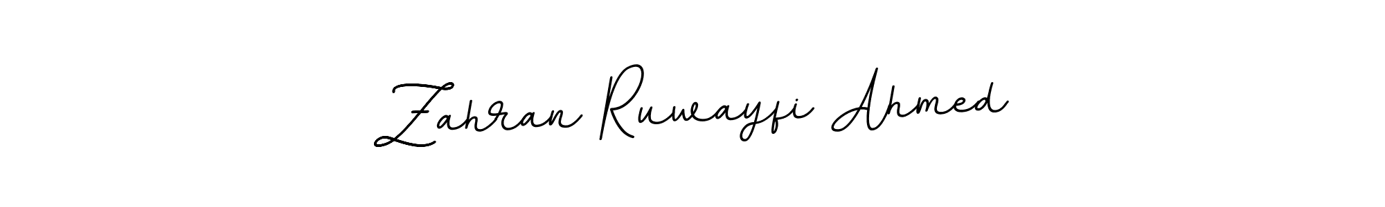 The best way (BallpointsItalic-DORy9) to make a short signature is to pick only two or three words in your name. The name Zahran Ruwayfi Ahmed include a total of six letters. For converting this name. Zahran Ruwayfi Ahmed signature style 11 images and pictures png