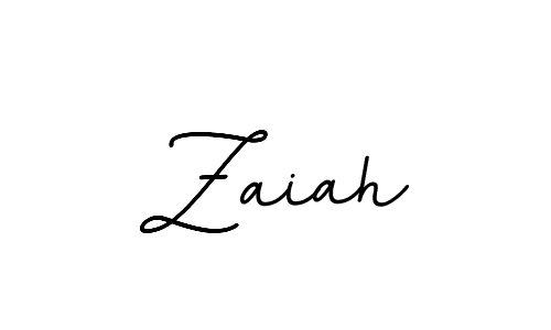 How to make Zaiah name signature. Use BallpointsItalic-DORy9 style for creating short signs online. This is the latest handwritten sign. Zaiah signature style 11 images and pictures png