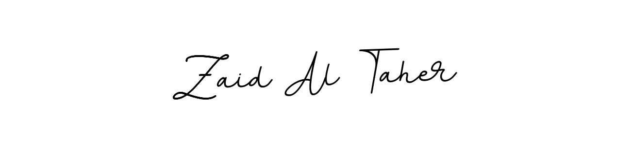 Make a beautiful signature design for name Zaid Al Taher. With this signature (BallpointsItalic-DORy9) style, you can create a handwritten signature for free. Zaid Al Taher signature style 11 images and pictures png