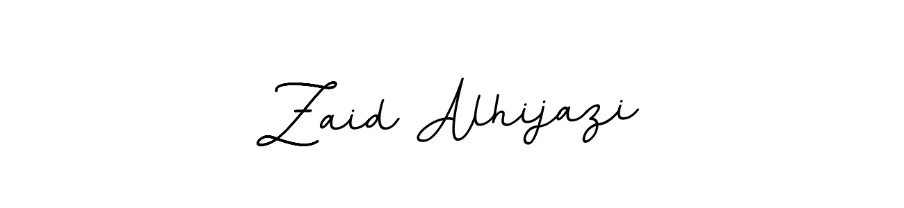 Design your own signature with our free online signature maker. With this signature software, you can create a handwritten (BallpointsItalic-DORy9) signature for name Zaid Alhijazi. Zaid Alhijazi signature style 11 images and pictures png