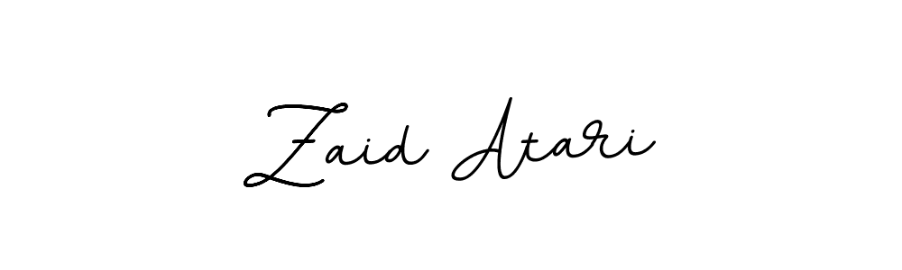 Create a beautiful signature design for name Zaid Atari. With this signature (BallpointsItalic-DORy9) fonts, you can make a handwritten signature for free. Zaid Atari signature style 11 images and pictures png