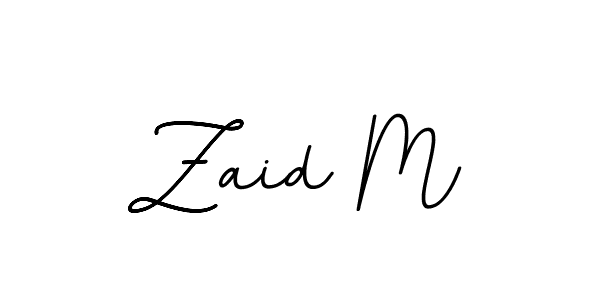 You should practise on your own different ways (BallpointsItalic-DORy9) to write your name (Zaid M) in signature. don't let someone else do it for you. Zaid M signature style 11 images and pictures png