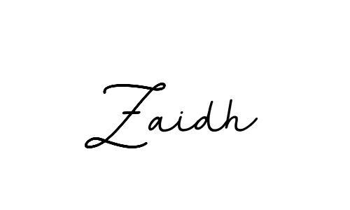 Zaidh stylish signature style. Best Handwritten Sign (BallpointsItalic-DORy9) for my name. Handwritten Signature Collection Ideas for my name Zaidh. Zaidh signature style 11 images and pictures png