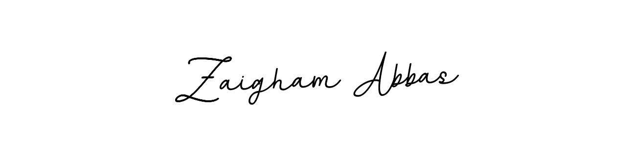 Create a beautiful signature design for name Zaigham Abbas. With this signature (BallpointsItalic-DORy9) fonts, you can make a handwritten signature for free. Zaigham Abbas signature style 11 images and pictures png