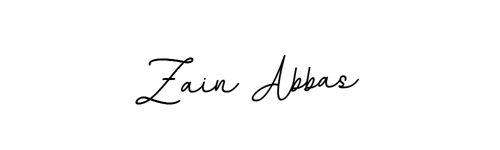 Use a signature maker to create a handwritten signature online. With this signature software, you can design (BallpointsItalic-DORy9) your own signature for name Zain Abbas. Zain Abbas signature style 11 images and pictures png