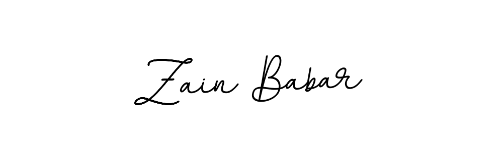 Design your own signature with our free online signature maker. With this signature software, you can create a handwritten (BallpointsItalic-DORy9) signature for name Zain Babar. Zain Babar signature style 11 images and pictures png