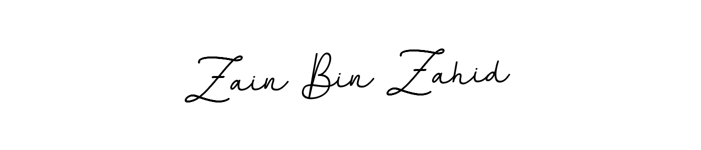 Design your own signature with our free online signature maker. With this signature software, you can create a handwritten (BallpointsItalic-DORy9) signature for name Zain Bin Zahid. Zain Bin Zahid signature style 11 images and pictures png