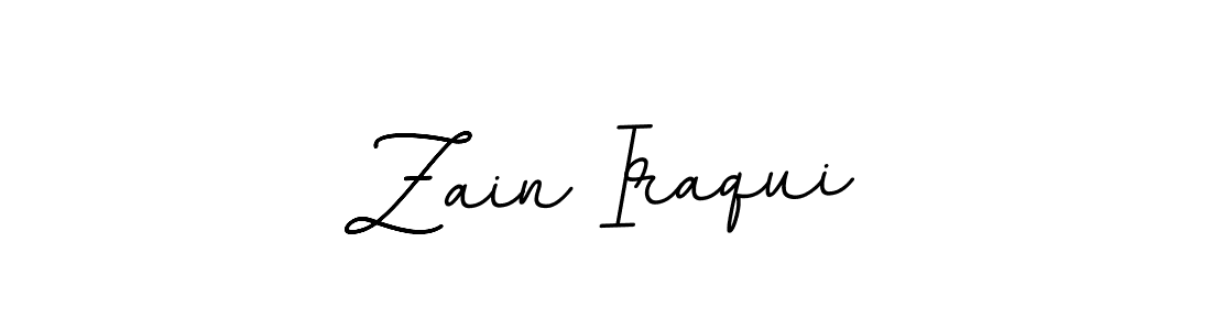 Design your own signature with our free online signature maker. With this signature software, you can create a handwritten (BallpointsItalic-DORy9) signature for name Zain Iraqui. Zain Iraqui signature style 11 images and pictures png