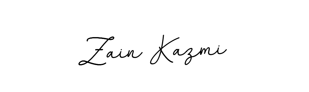 The best way (BallpointsItalic-DORy9) to make a short signature is to pick only two or three words in your name. The name Zain Kazmi include a total of six letters. For converting this name. Zain Kazmi signature style 11 images and pictures png