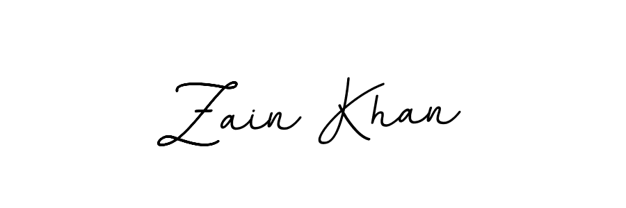 Make a beautiful signature design for name Zain Khan. With this signature (BallpointsItalic-DORy9) style, you can create a handwritten signature for free. Zain Khan signature style 11 images and pictures png