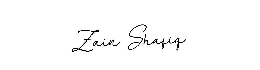 How to make Zain Shafiq name signature. Use BallpointsItalic-DORy9 style for creating short signs online. This is the latest handwritten sign. Zain Shafiq signature style 11 images and pictures png