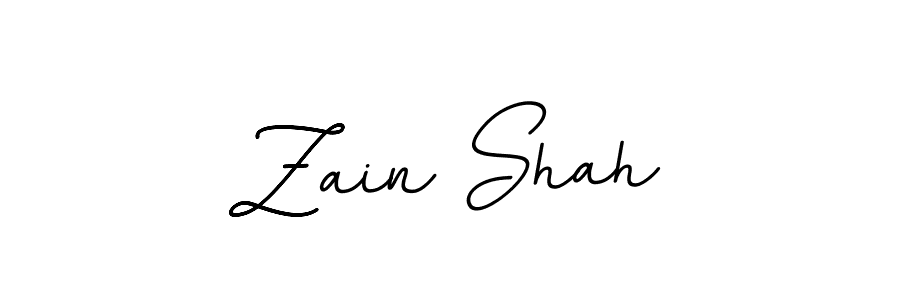Zain Shah stylish signature style. Best Handwritten Sign (BallpointsItalic-DORy9) for my name. Handwritten Signature Collection Ideas for my name Zain Shah. Zain Shah signature style 11 images and pictures png