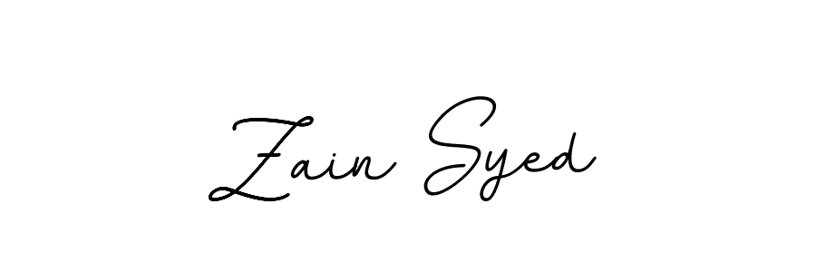 Zain Syed stylish signature style. Best Handwritten Sign (BallpointsItalic-DORy9) for my name. Handwritten Signature Collection Ideas for my name Zain Syed. Zain Syed signature style 11 images and pictures png