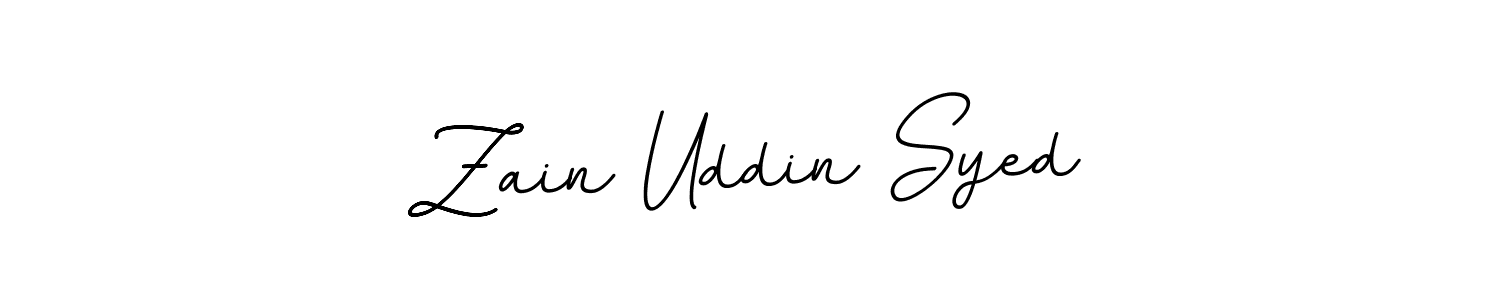 Design your own signature with our free online signature maker. With this signature software, you can create a handwritten (BallpointsItalic-DORy9) signature for name Zain Uddin Syed. Zain Uddin Syed signature style 11 images and pictures png