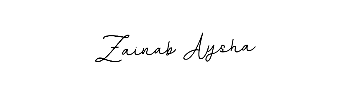 How to Draw Zainab Aysha signature style? BallpointsItalic-DORy9 is a latest design signature styles for name Zainab Aysha. Zainab Aysha signature style 11 images and pictures png