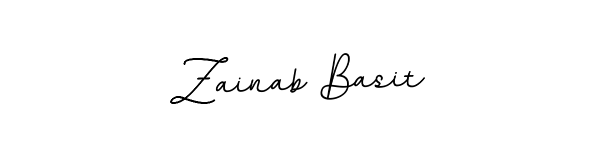 Create a beautiful signature design for name Zainab Basit. With this signature (BallpointsItalic-DORy9) fonts, you can make a handwritten signature for free. Zainab Basit signature style 11 images and pictures png