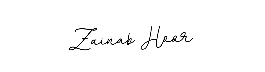 Create a beautiful signature design for name Zainab Hoor. With this signature (BallpointsItalic-DORy9) fonts, you can make a handwritten signature for free. Zainab Hoor signature style 11 images and pictures png