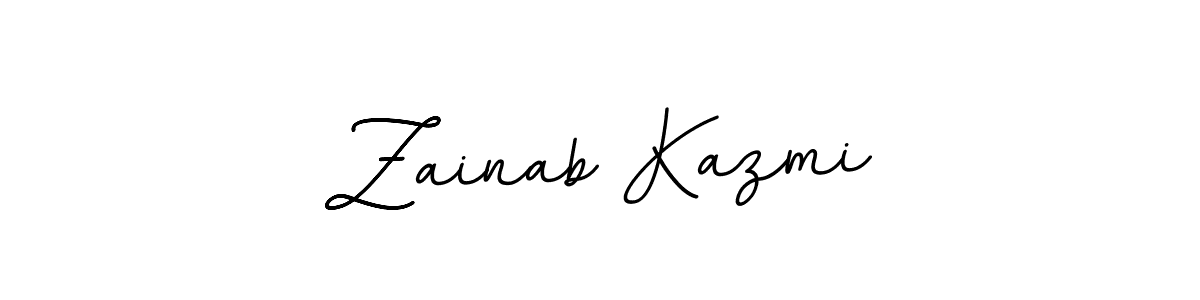 You should practise on your own different ways (BallpointsItalic-DORy9) to write your name (Zainab Kazmi) in signature. don't let someone else do it for you. Zainab Kazmi signature style 11 images and pictures png