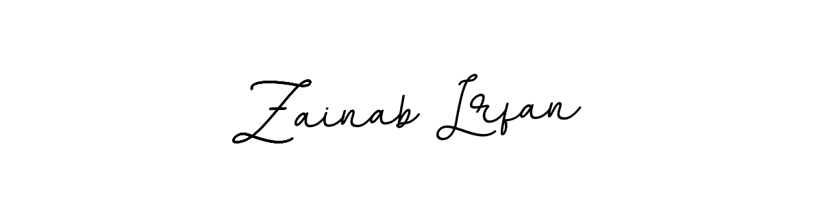 You should practise on your own different ways (BallpointsItalic-DORy9) to write your name (Zainab Lrfan) in signature. don't let someone else do it for you. Zainab Lrfan signature style 11 images and pictures png