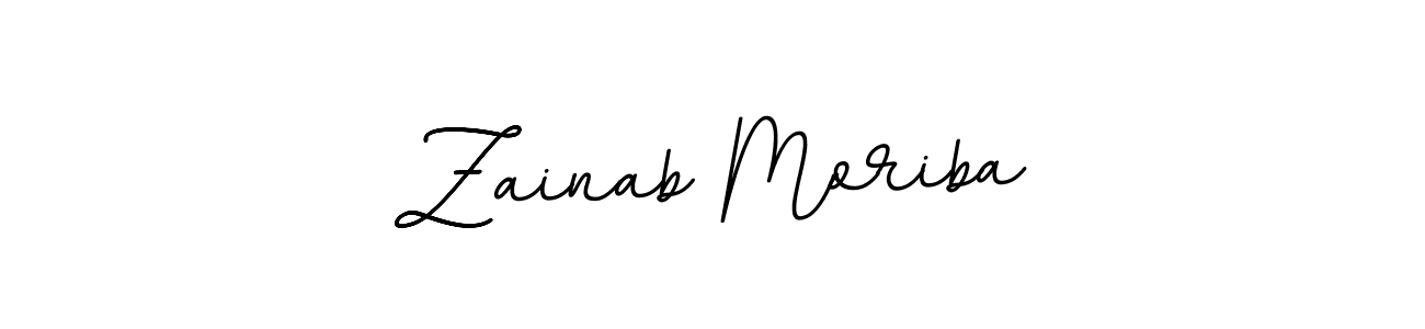 Use a signature maker to create a handwritten signature online. With this signature software, you can design (BallpointsItalic-DORy9) your own signature for name Zainab Moriba. Zainab Moriba signature style 11 images and pictures png