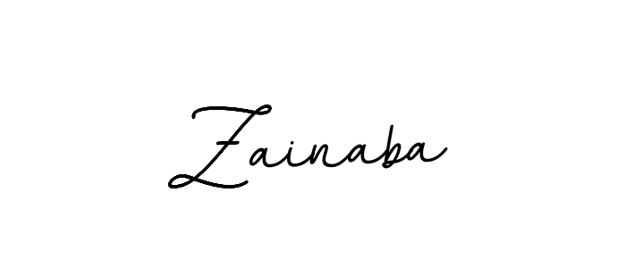 Also we have Zainaba name is the best signature style. Create professional handwritten signature collection using BallpointsItalic-DORy9 autograph style. Zainaba signature style 11 images and pictures png