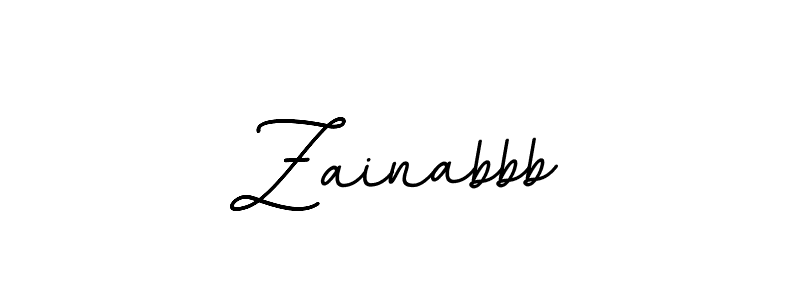It looks lik you need a new signature style for name Zainabbb. Design unique handwritten (BallpointsItalic-DORy9) signature with our free signature maker in just a few clicks. Zainabbb signature style 11 images and pictures png