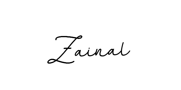 Design your own signature with our free online signature maker. With this signature software, you can create a handwritten (BallpointsItalic-DORy9) signature for name Zainal. Zainal signature style 11 images and pictures png