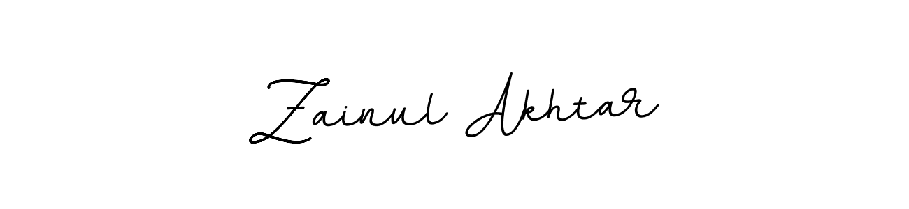 Make a beautiful signature design for name Zainul Akhtar. With this signature (BallpointsItalic-DORy9) style, you can create a handwritten signature for free. Zainul Akhtar signature style 11 images and pictures png