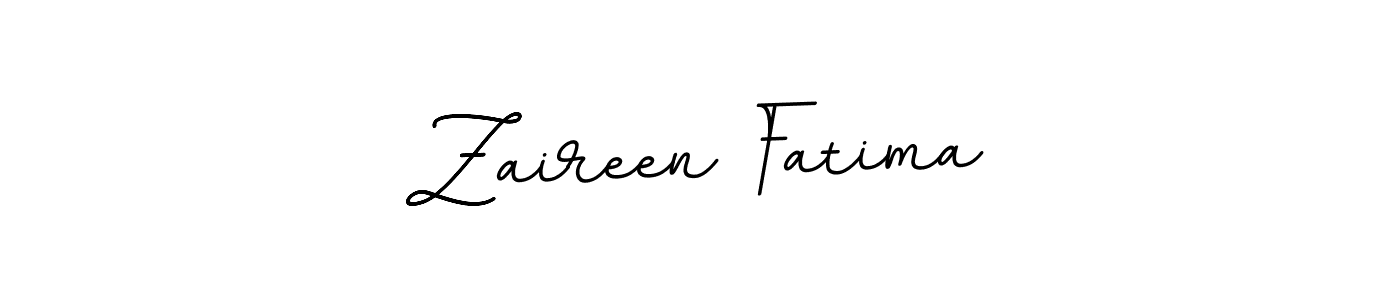 Design your own signature with our free online signature maker. With this signature software, you can create a handwritten (BallpointsItalic-DORy9) signature for name Zaireen Fatima. Zaireen Fatima signature style 11 images and pictures png