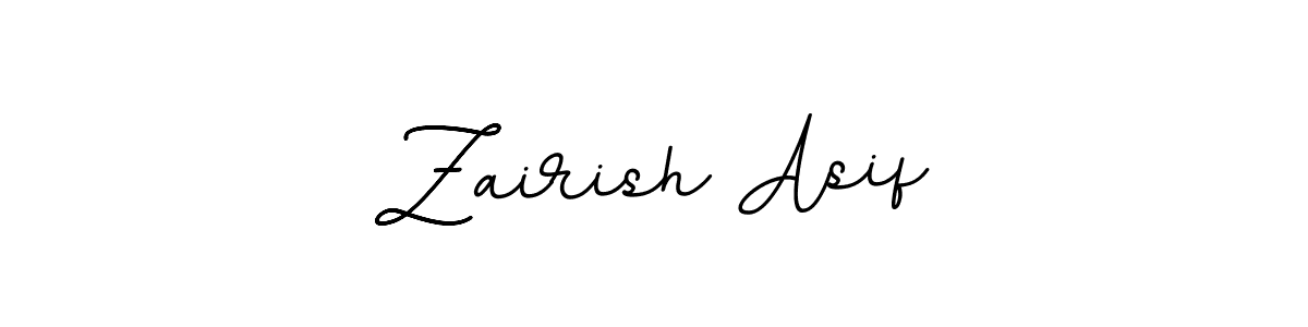 Create a beautiful signature design for name Zairish Asif. With this signature (BallpointsItalic-DORy9) fonts, you can make a handwritten signature for free. Zairish Asif signature style 11 images and pictures png