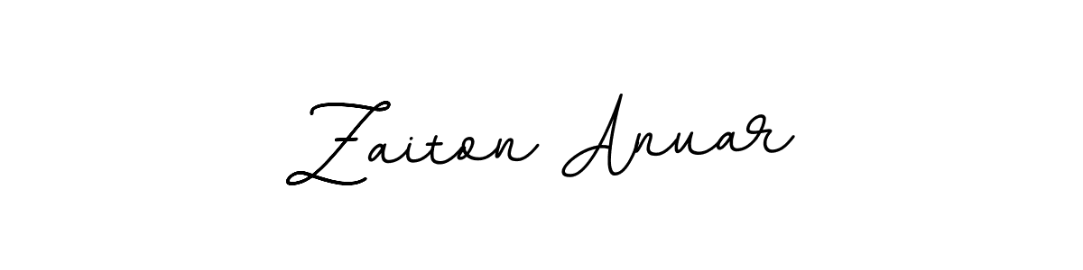 Zaiton Anuar stylish signature style. Best Handwritten Sign (BallpointsItalic-DORy9) for my name. Handwritten Signature Collection Ideas for my name Zaiton Anuar. Zaiton Anuar signature style 11 images and pictures png