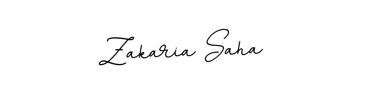 This is the best signature style for the Zakaria Saha name. Also you like these signature font (BallpointsItalic-DORy9). Mix name signature. Zakaria Saha signature style 11 images and pictures png