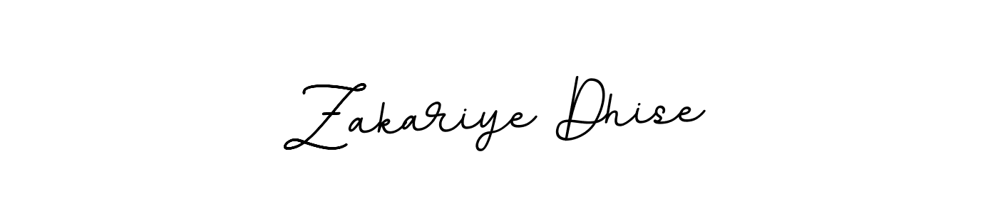 It looks lik you need a new signature style for name Zakariye Dhise. Design unique handwritten (BallpointsItalic-DORy9) signature with our free signature maker in just a few clicks. Zakariye Dhise signature style 11 images and pictures png