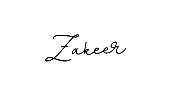 Make a beautiful signature design for name Zakeer. With this signature (BallpointsItalic-DORy9) style, you can create a handwritten signature for free. Zakeer signature style 11 images and pictures png