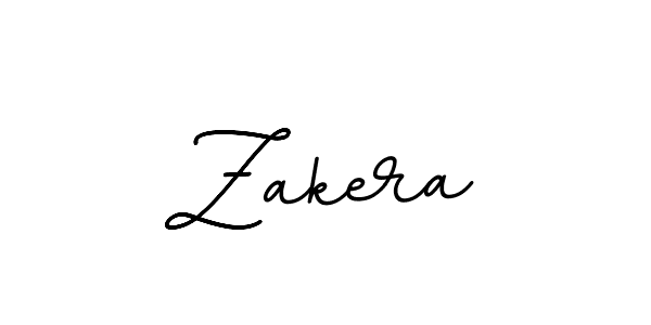 Make a beautiful signature design for name Zakera. With this signature (BallpointsItalic-DORy9) style, you can create a handwritten signature for free. Zakera signature style 11 images and pictures png