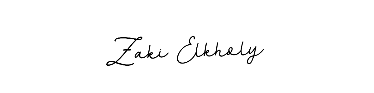 Use a signature maker to create a handwritten signature online. With this signature software, you can design (BallpointsItalic-DORy9) your own signature for name Zaki Elkholy. Zaki Elkholy signature style 11 images and pictures png