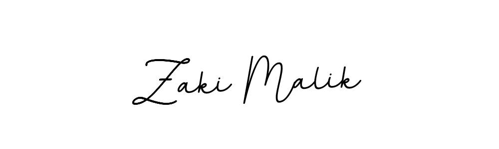 Design your own signature with our free online signature maker. With this signature software, you can create a handwritten (BallpointsItalic-DORy9) signature for name Zaki Malik. Zaki Malik signature style 11 images and pictures png