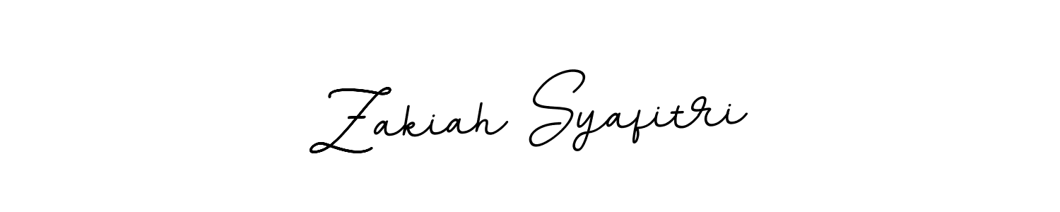 Zakiah Syafitri stylish signature style. Best Handwritten Sign (BallpointsItalic-DORy9) for my name. Handwritten Signature Collection Ideas for my name Zakiah Syafitri. Zakiah Syafitri signature style 11 images and pictures png