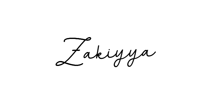 Zakiyya stylish signature style. Best Handwritten Sign (BallpointsItalic-DORy9) for my name. Handwritten Signature Collection Ideas for my name Zakiyya. Zakiyya signature style 11 images and pictures png