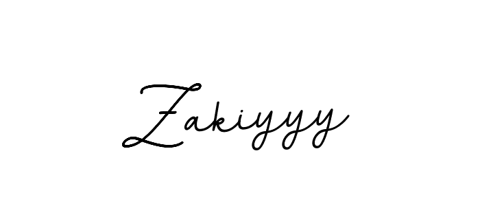 Create a beautiful signature design for name Zakiyyy. With this signature (BallpointsItalic-DORy9) fonts, you can make a handwritten signature for free. Zakiyyy signature style 11 images and pictures png